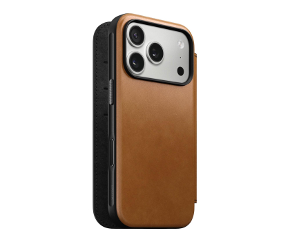 Etui do telefonów Nomad Modern Leather Folio do iPhone 17 Pro MagSafe english